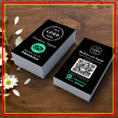 TripAdvisor Reviewverzoek met Logo en QR Code Visitekaartje