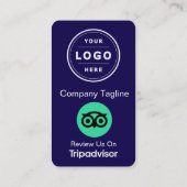 TripAdvisor Reviewverzoek met Logo en QR Code Visitekaartje (Achterkant)