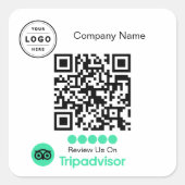 Tripadvisor Reviewverzoek Sticker (Voorkant)