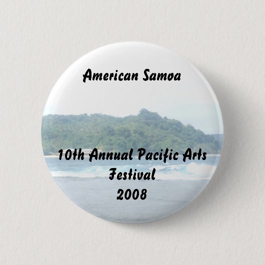 triparoundtown 130, American Samoa10th Annual P... Ronde Button 5,7 Cm (Voorkant)