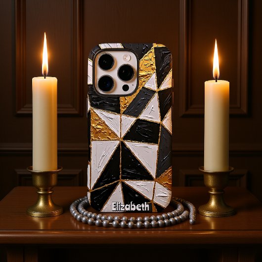 Tripartiete Harmonie: Gouden Interlace Case-Mate iPhone Case