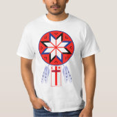 Tripartite Mi'Kmaq Forum Symbol en vlag T-shirt (Voorkant)