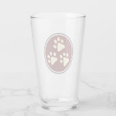 Tripawds 3-paw Logo Glas (Achterkant)