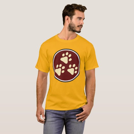 Tripawds 3-paw superheld T (Mannen Light) T-Shirt (Voorkant volledig)