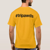 Tripawds 3-paw superheld T (Mannen Light) T-Shirt (Achterkant)