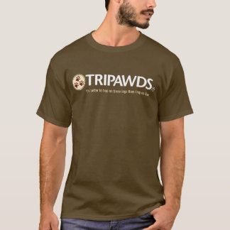 Tripawds Logo T (Mannen, donker) T-shirt