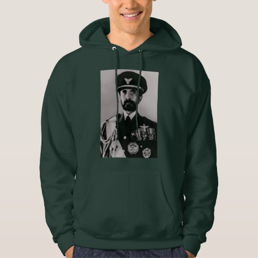 Tripe of Judah Selassie Rasta Lion Roots Hoodie (Voorkant)