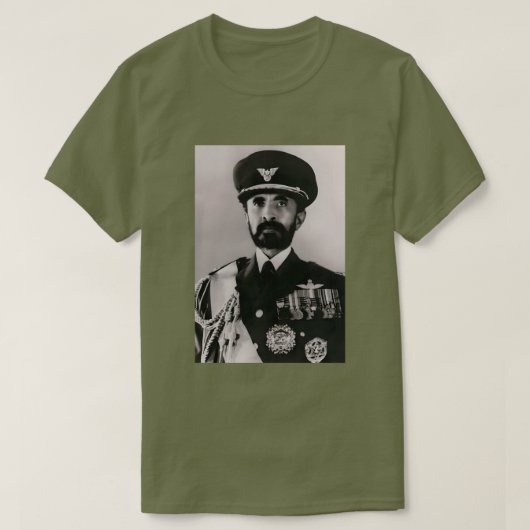 Tripe of Judah Selassie Rasta Lion Roots T-shirt (Design voorkant)