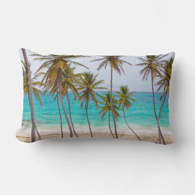 Tripical Beach Palm Trees Pillow Kussen (Voorkant)