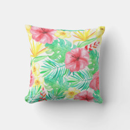 Tripical Waterverf Hawaïaanse Print Home Decor Buitenkussen