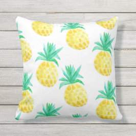 Tripische Waterverf Pineapple Home Decor Buitenkussen