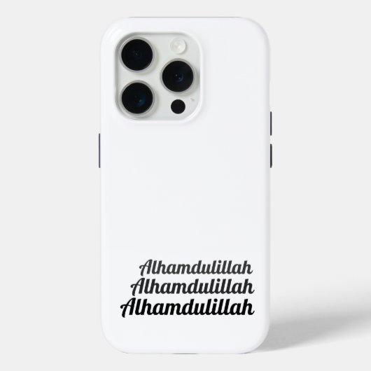 Triple Alhamdulillah White Case-Mate iPhone Case (Achterkant)