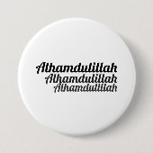 Triple Alhamdulillah Witte Button (Voorkant)
