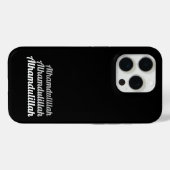 Triple Alhamdulillah Zwart Case-Mate iPhone Case (Achterkant (horizontaal))