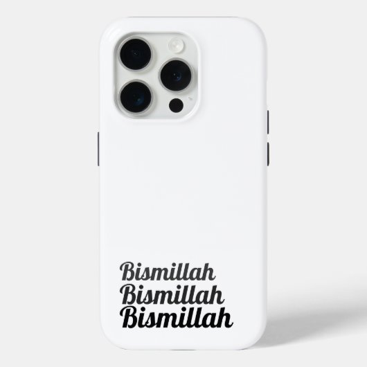 Triple Bismillah Wit Case-Mate iPhone Case (Achterkant)