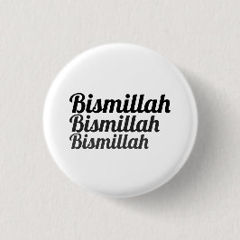 Triple Bismillah Witte Button