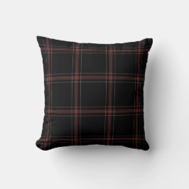 Triple Black Red Tartan Pset Kussen