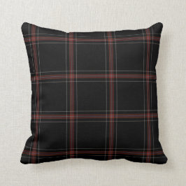 Triple Black Red Tartan Pset Kussen