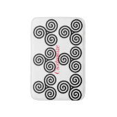 Triple Black Spiral Thunder_Cove Badmat (Voorkant Verticaal)