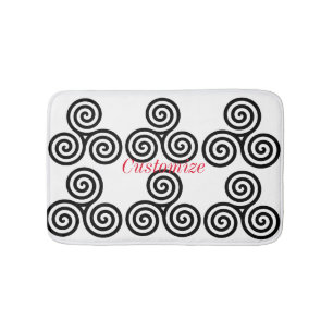 Triple Black Spiral Thunder_Cove Badmat