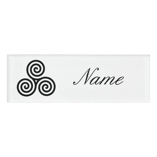 Triple Black Spiral Thunder_Cove Naambadge (Voorkant)