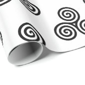 Triple Black Spirals Thunder_Cove Cadeaupapier (Rol Hoek)
