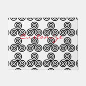 Triple Black Spirals Thunder_Cove Deurmat (Voorkant)