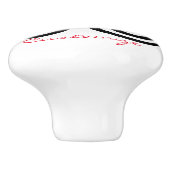 Triple Black Spirals Thunder_Cove Keramische Knop (Zijkant)