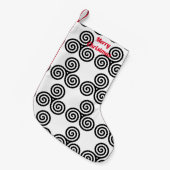 Triple Black Spirals Thunder_Cove Kleine Kerstsok (Voorkant (Hangend))