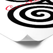 Triple Black Spirals Thunder_Cove Poster (Hoek)