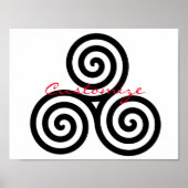 Triple Black Spirals Thunder_Cove Poster (Voorkant)