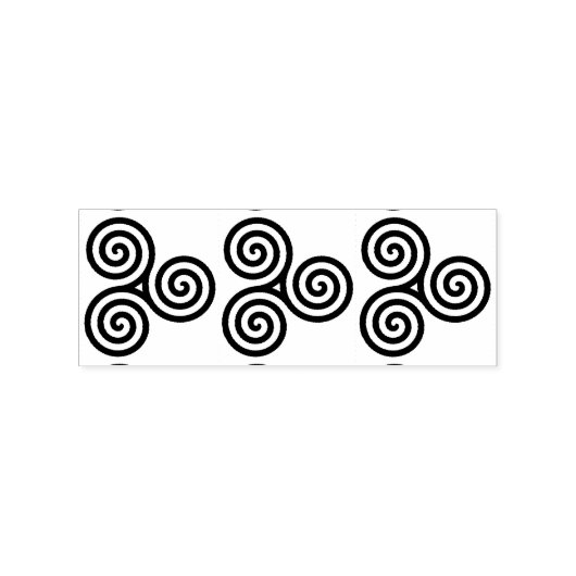 Triple Black Spirals Thunder_Cove Rubberstempel (Afrduk)