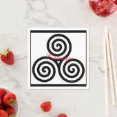 Triple Black Spirals Thunder_Cove Servet (Insitu)