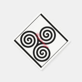 Triple Black Spirals Thunder_Cove Servet (Hoek)