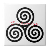 Triple Black Spirals Thunder_Cove Tegeltje (Voorkant)