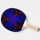Triple Blueberry Accent Geometrische Ping Pong Pad Tafeltennisbatje (Zijkant)