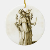 Triple-Bopped Hecate Keramisch Ornament (Voorkant)