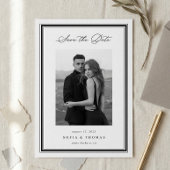 Triple Border | Simple Elegant Photo Wedding Save The Date