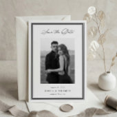 Triple Border | Simple Elegant Photo Wedding Save The Date