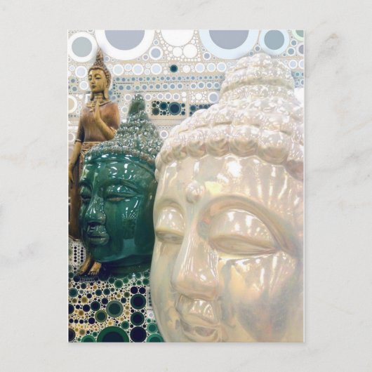 Triple Buddha Briefkaart (Voorkant)