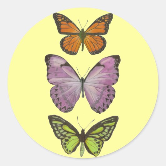 Triple Butterfly Sticker (Voorkant)