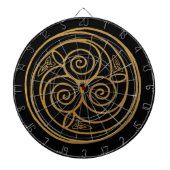 Triple Celtic Knot Swirl Mandala Dartbord (Voorkant)