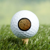 Triple Celtic Knot Swirl Mandala Golfballen (Insitu Shirt)