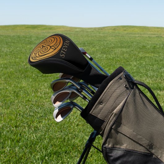 Triple Celtic Knot Swirl Mandala Golfheadcover (Insitu)