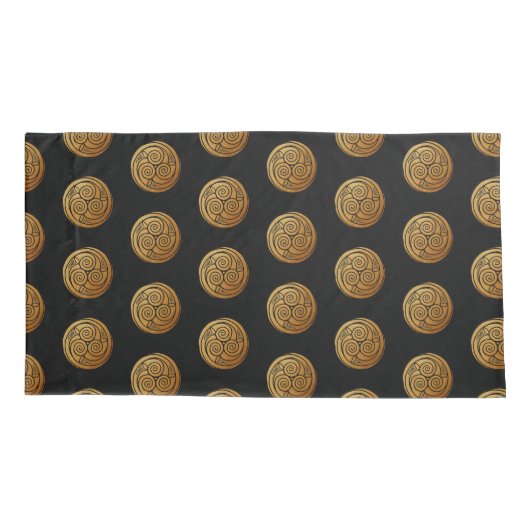 Triple Celtic Knot Swirl Mandala Kussensloop (Achterkant)