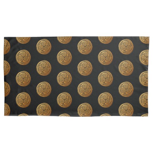 Triple Celtic Knot Swirl Mandala Kussensloop (Voorkant)