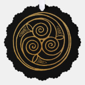 Triple Celtic Knot Swirl Mandala Ornament Kaart (Voorkant)