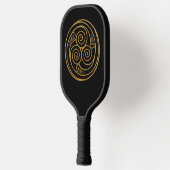 Triple Celtic Knot Swirl Mandala Pickleball Paddle (Links)