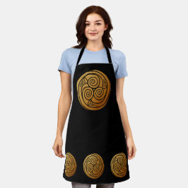 Triple Celtic Knot Swirl Mandala Schort