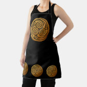 Triple Celtic Knot Swirl Mandala Schort (Insitu)